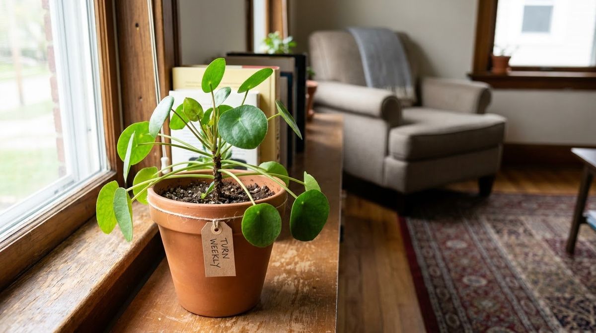 Chinese Money Plant (Pilea peperomioides): best plants for a small apartment idea