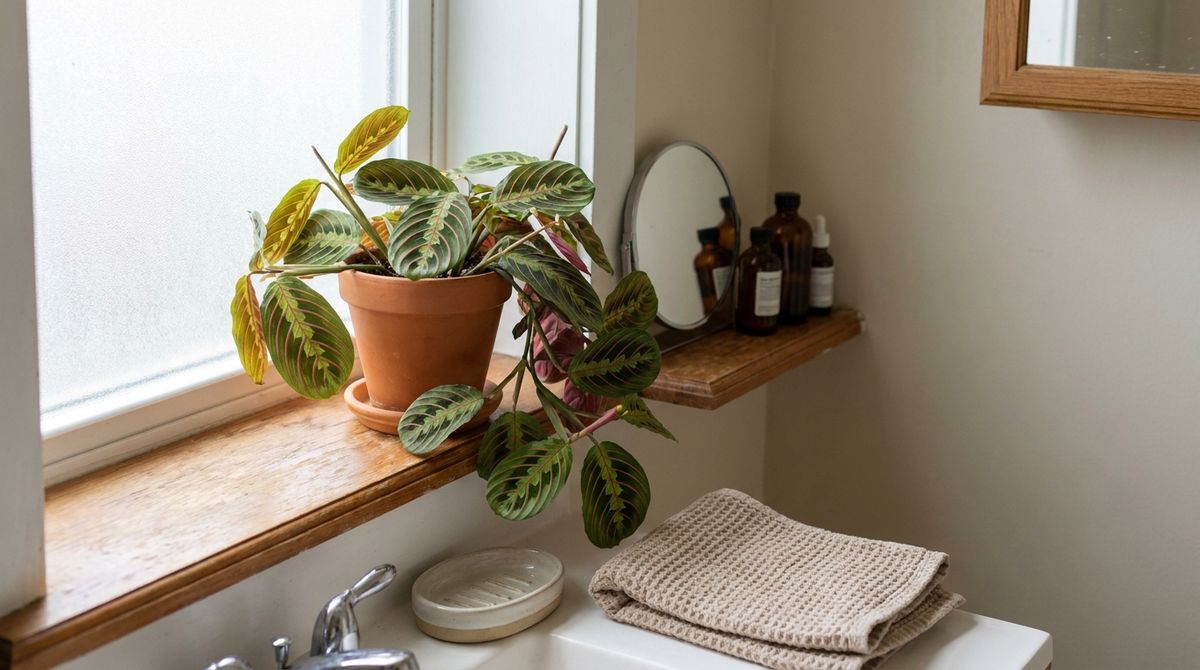 Prayer Plant (Maranta leuconeura): best bathroom plants idea