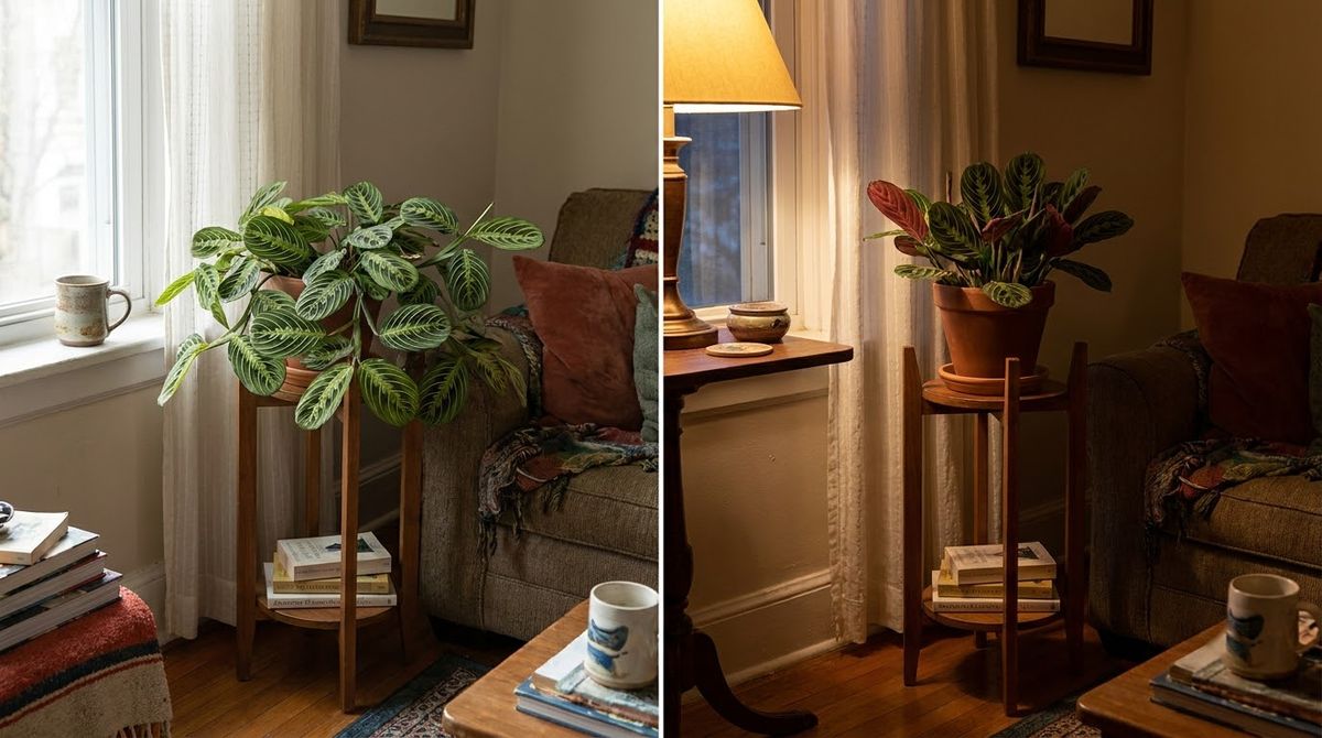 Prayer Plant (Maranta leuconeura): low-light indoor plants idea