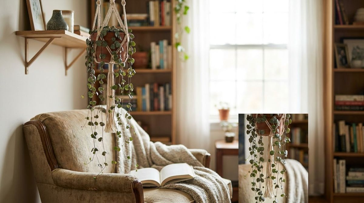 String of Hearts: indoor hanging plant ideas idea