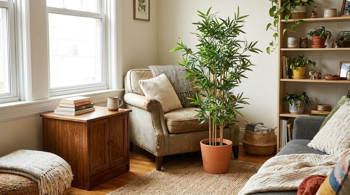 Faux Bamboo, 4 Feet: faux plants that look real idea Faux Bamboo, 4 Feet: faux plants that look real idea