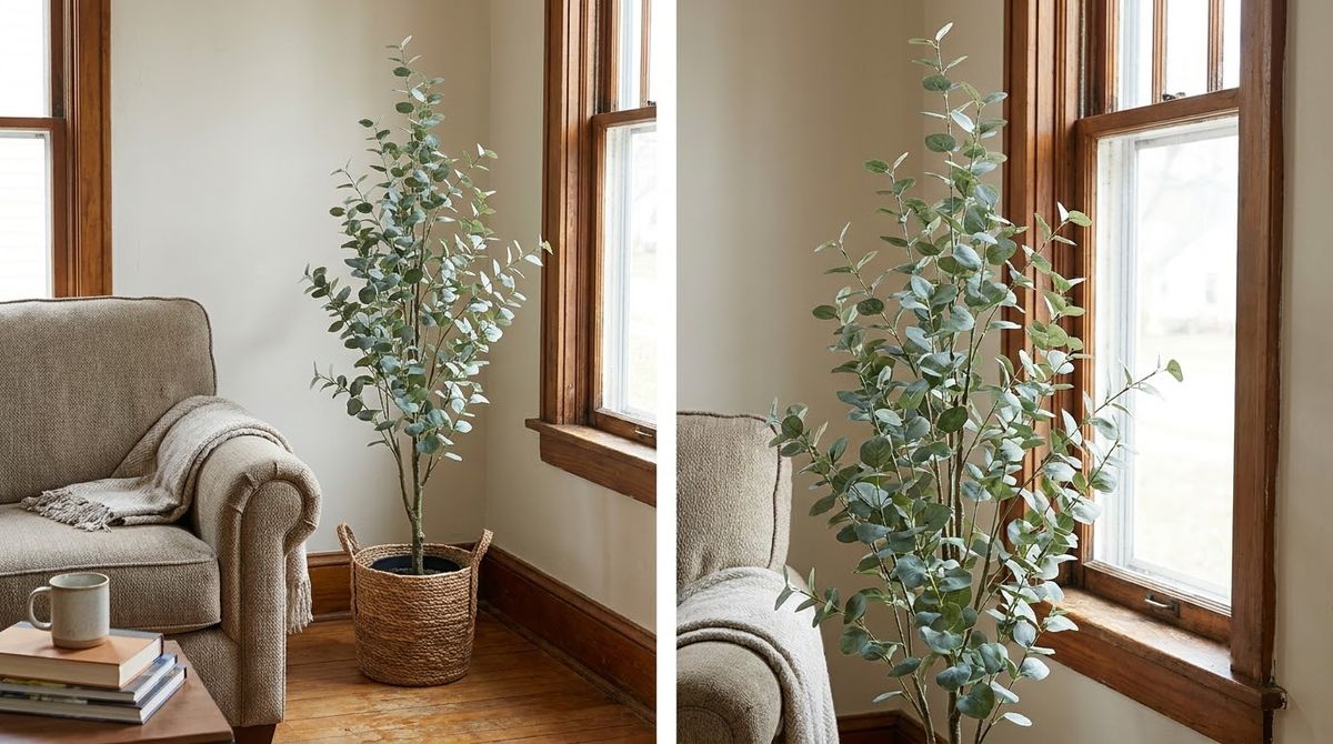 IKEA FEJKA Eucalyptus, 59 Inches: faux plants that look real idea IKEA FEJKA Eucalyptus, 59 Inches: faux plants that look real idea