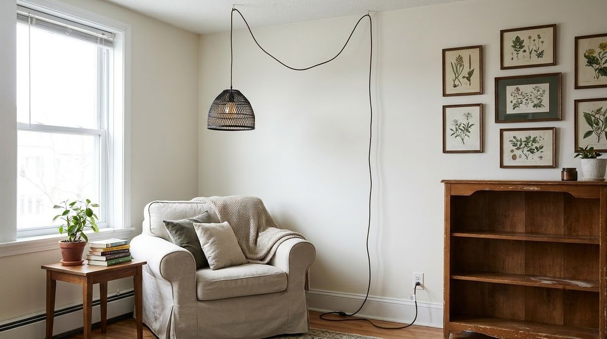 The Rental With Only an Overhead Light: cottagecore makeover ideas idea