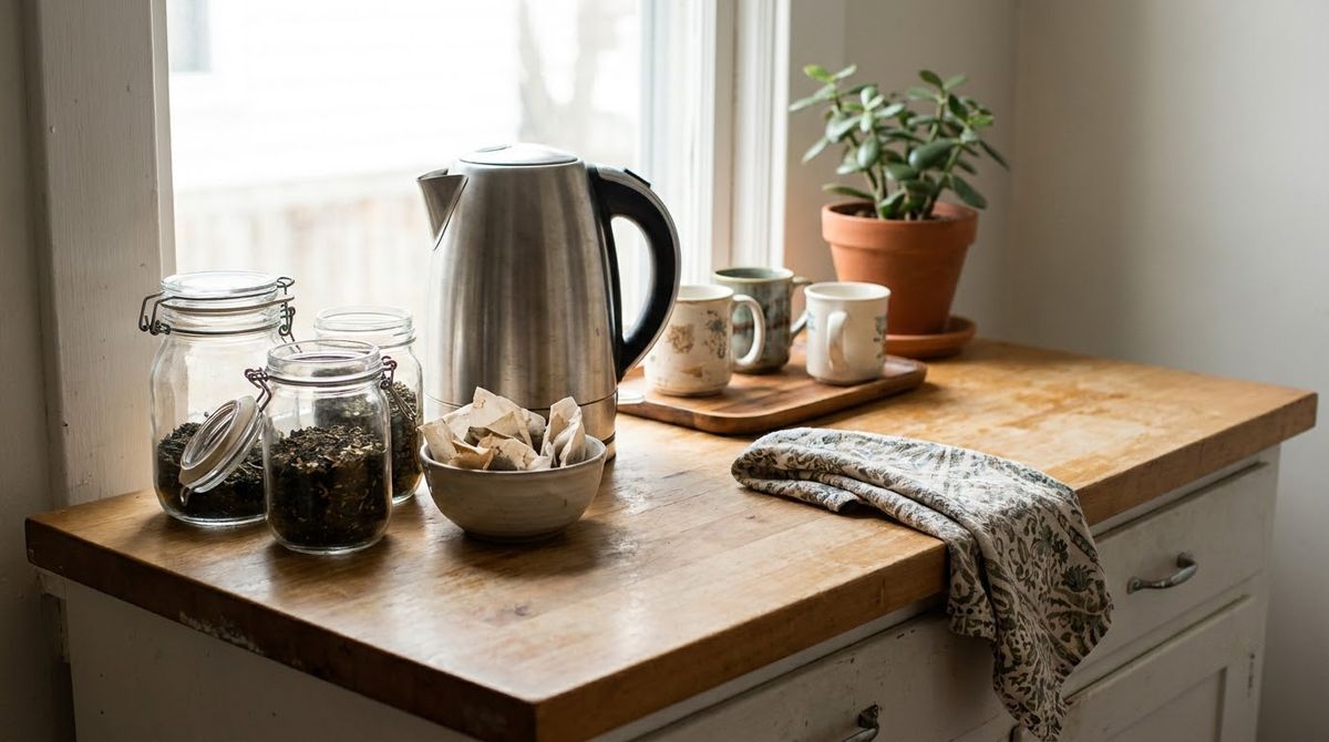 The Counter Tea Station: cottagecore makeover ideas idea