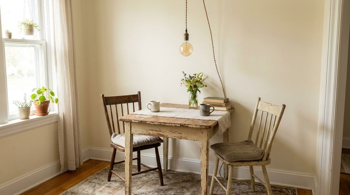 The Breakfast Nook With a Bare Bulb: cottagecore makeover ideas idea