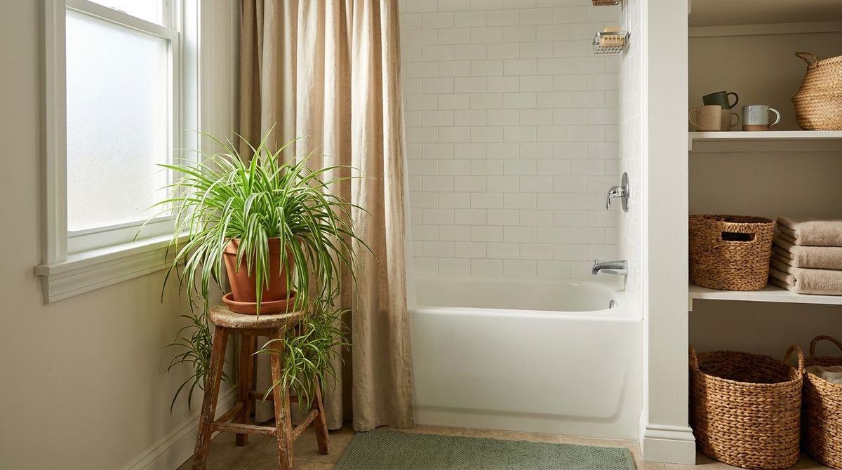 A Humidity-Tolerant Plant: aesthetic coastal bathrooms and bedrooms idea