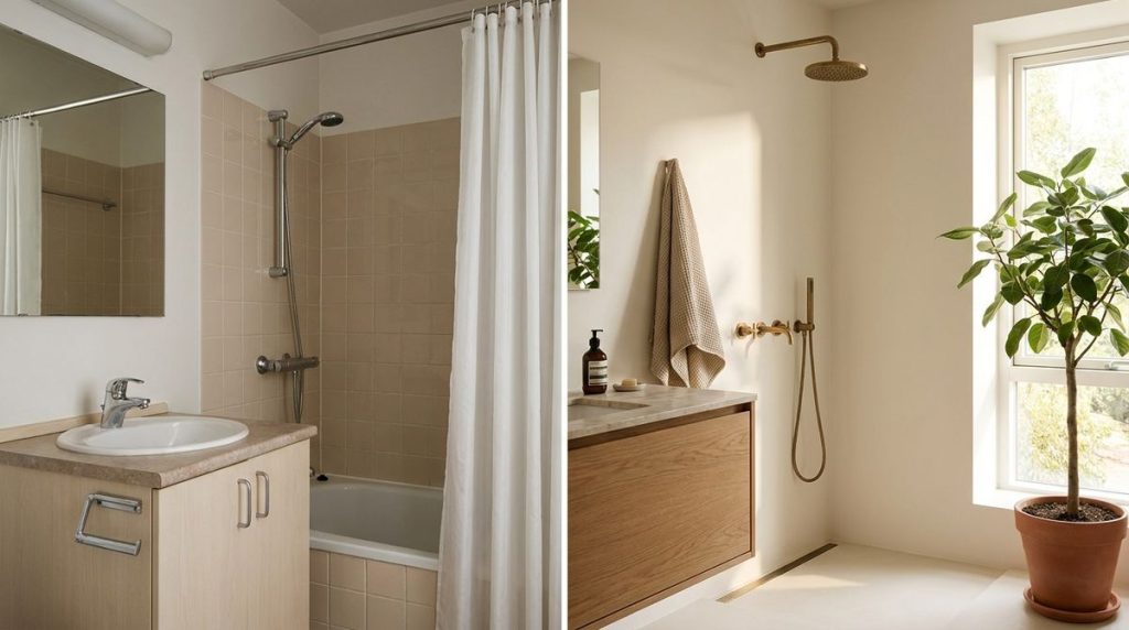 25 Bathroom Before & After Transformations Under $200