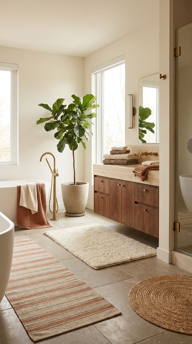 best bathroom decor 2026 — editorial home decor styled scene with natural daylight and renter-friendly setup