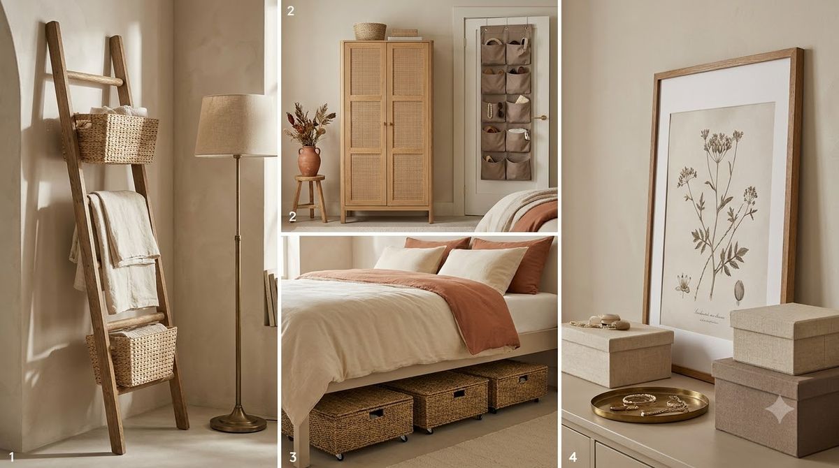 How Do You Plan a No-Drill Storage Setup From Scratch? — Best Bedroom Storage Hacks for Renters (No-Drill Solutions)
