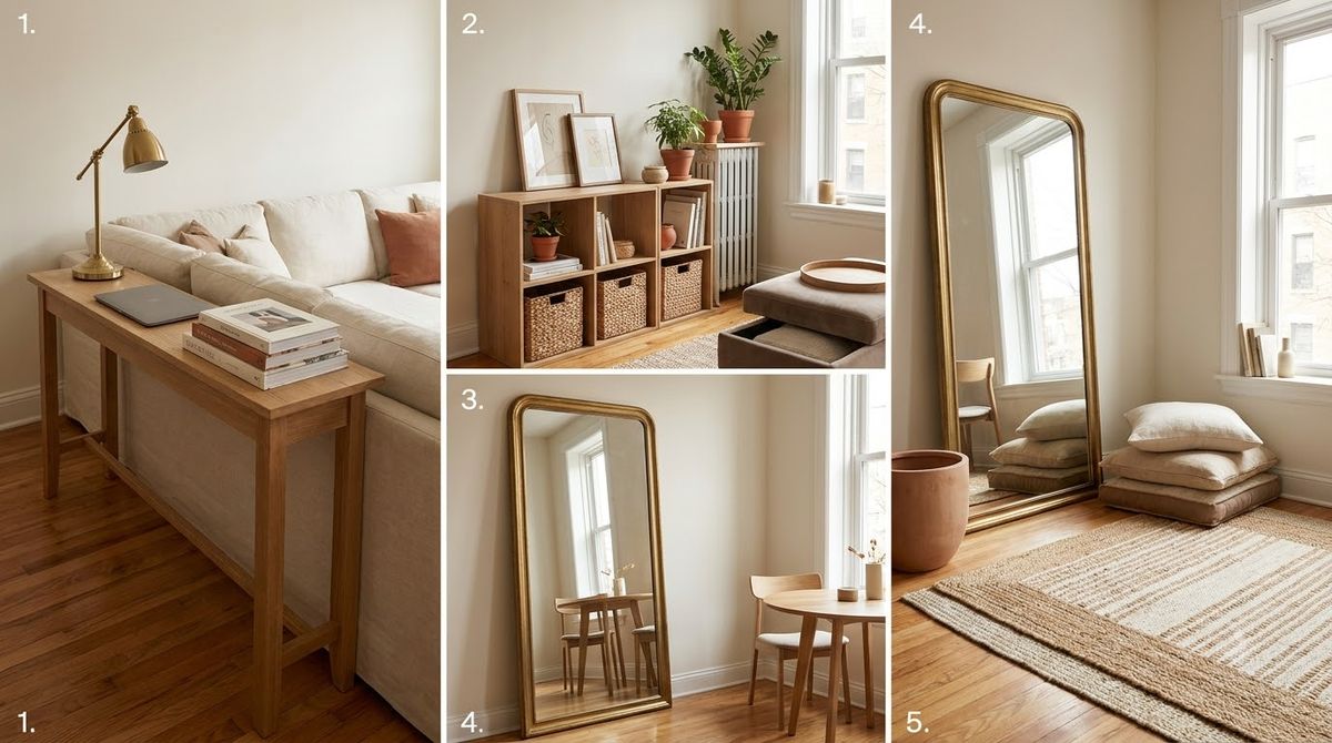 Multi-Function & Renter-Friendly Tricks (Tricks 16-20) — Small Living Room Decor: 20 Layout Tricks Under 250 sqft