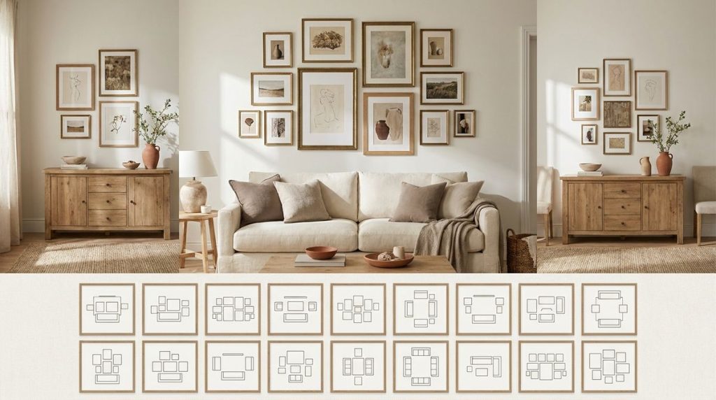 Gallery Wall Layout Ideas: 20 Arrangements That Actually Work