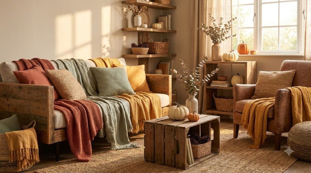 Cozy Fall Living Room Ideas on a Budget (2026)