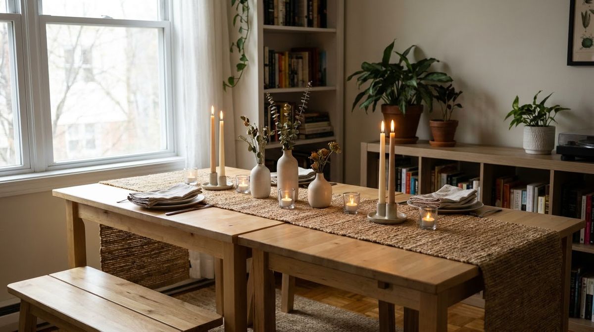 The $150 Table for Eight idea for thanksgiving table decor in a small rental The $150 Table for Eight idea for thanksgiving table decor in a small rental