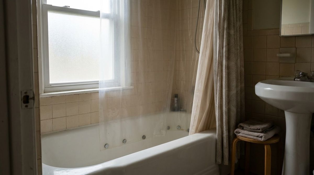 A Weighted Liner That Stays Inside the Tub idea for small bathroom ideas with shower