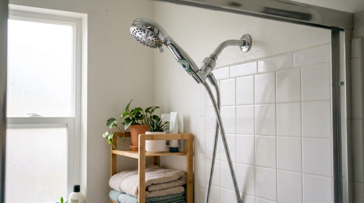 A Water-Saving Showerhead You Can Swap Back idea for small bathroom ideas with shower