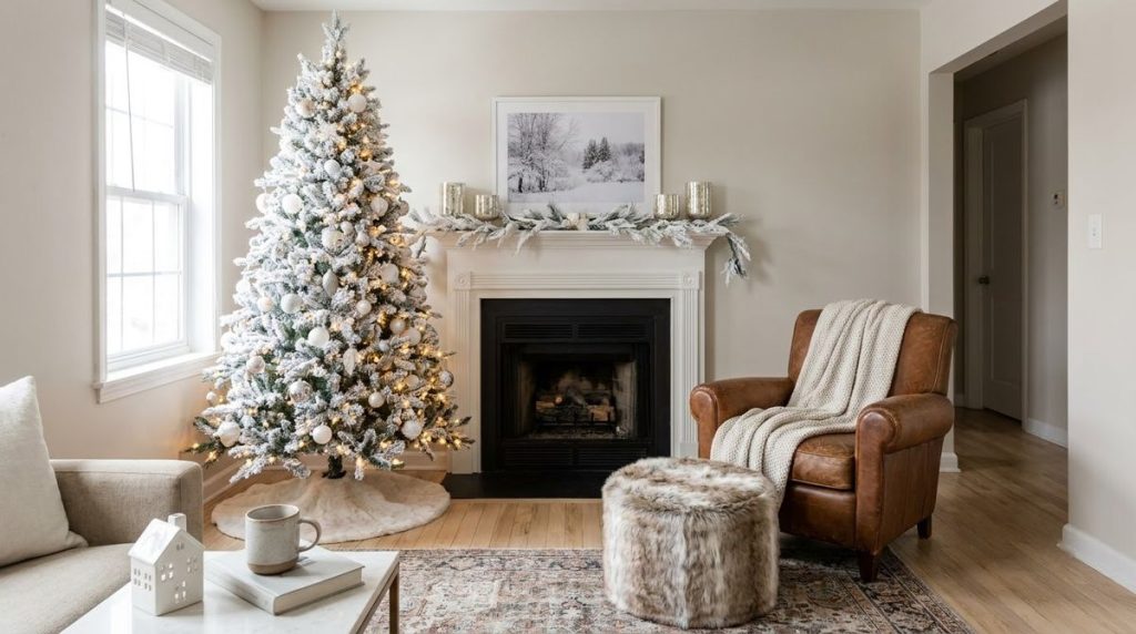 Overview of decor winter wonderland ideas styled for a small apartment or rental home