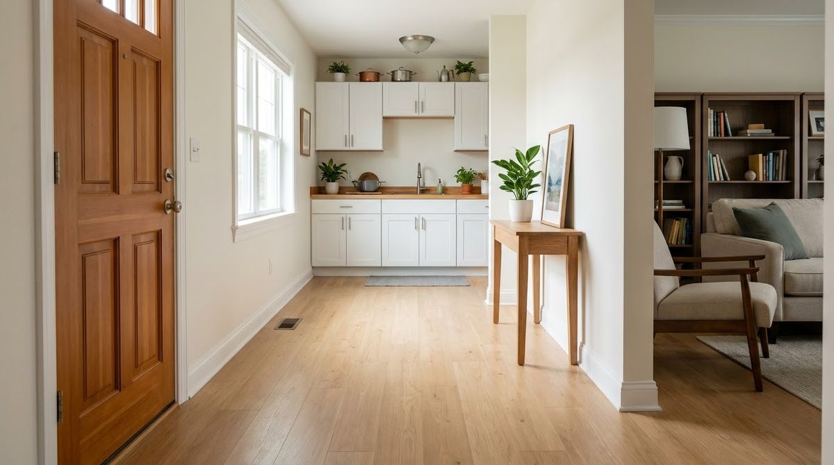 One Clear Path From Door to Kitchen idea for christmas decor for christmas party