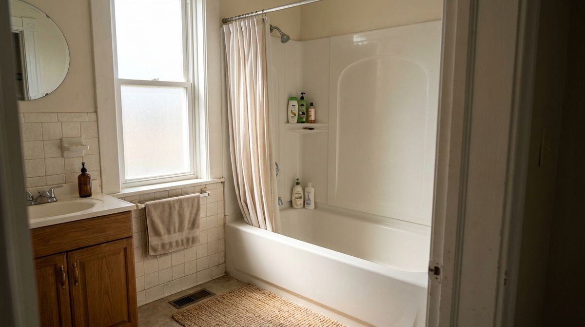 Keep the Tub, Change What Surrounds It idea for small master bathroom ideas