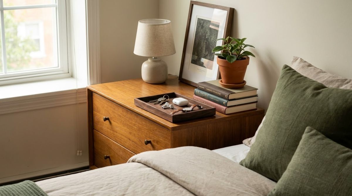 A Small Valet Tray for Keys and a Watch idea for bedroom dresser decor ideas A Small Valet Tray for Keys and a Watch idea for bedroom dresser decor ideas