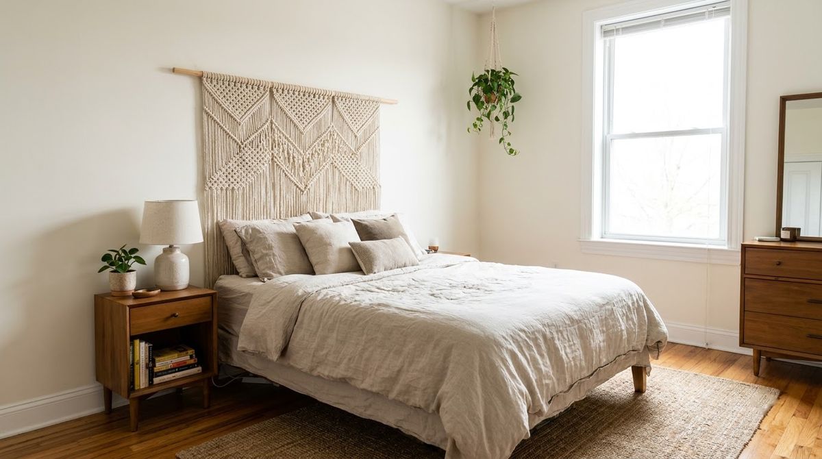 Headboard ideas styled for a small apartment or rental home Headboard ideas styled for a small apartment or rental home