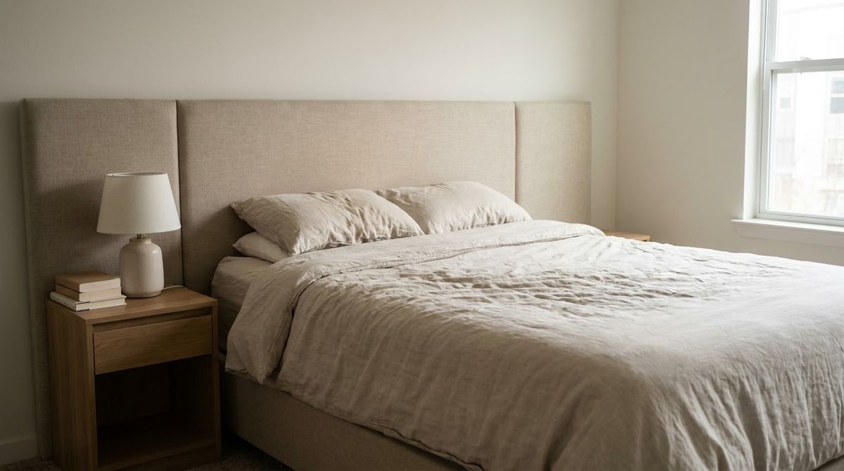 A Headboard Wide Enough for Two idea for headboard ideas in a small rental A Headboard Wide Enough for Two idea for headboard ideas in a small rental