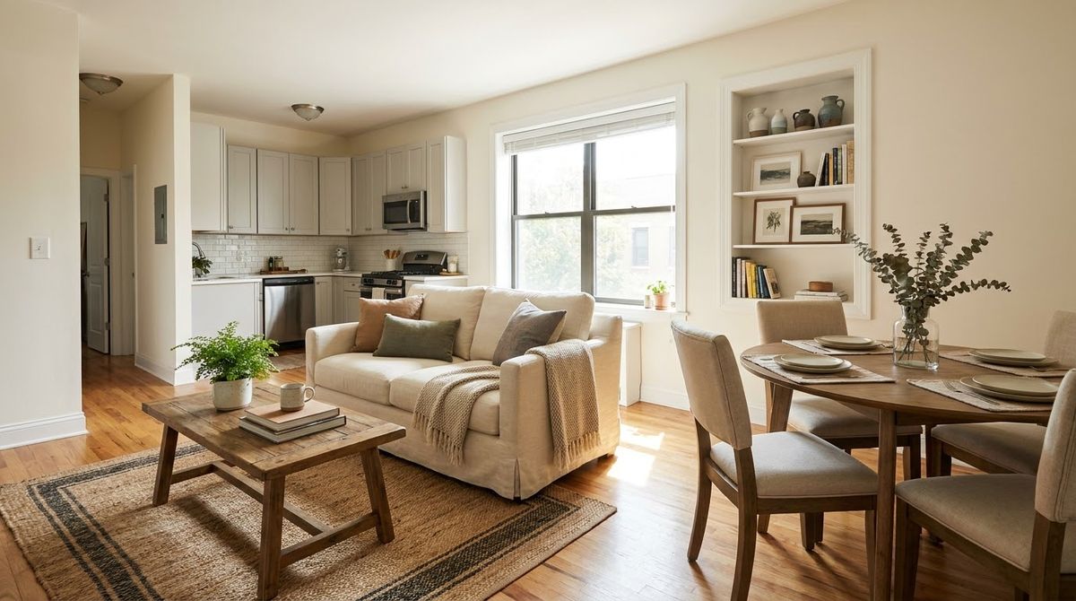 Small living room dining room combo layout ideas styled for a small apartment or rental home Small living room dining room combo layout ideas styled for a small apartment or rental home
