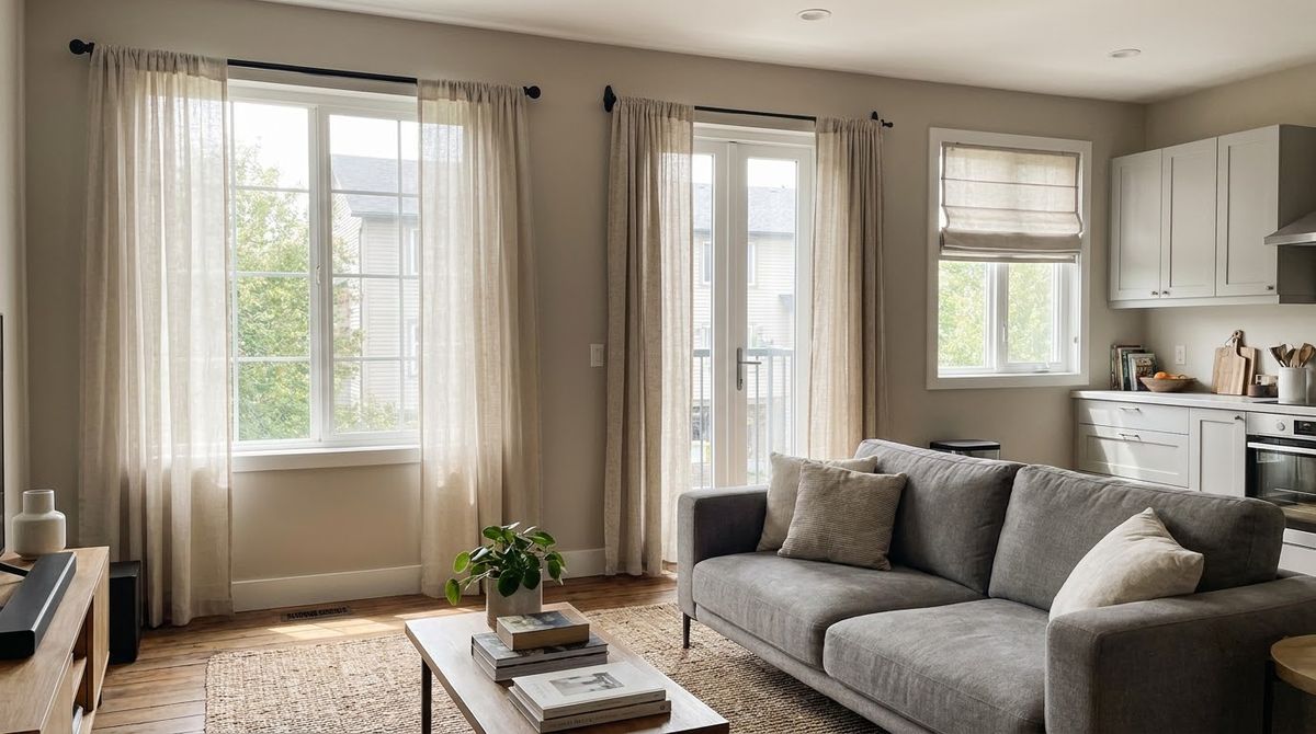 Renter friendly curtains ideas styled for a small apartment or rental home Renter friendly curtains ideas styled for a small apartment or rental home
