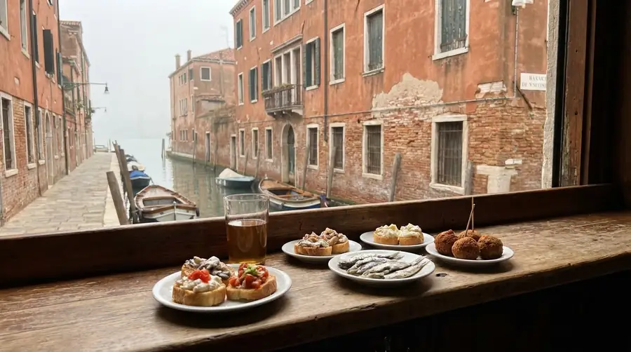 Illustration of a street in Venice