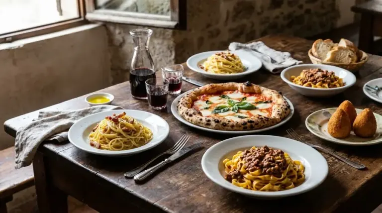 Illustration: italian dishes