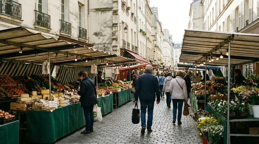 Illustration of a street in Latin Quarter