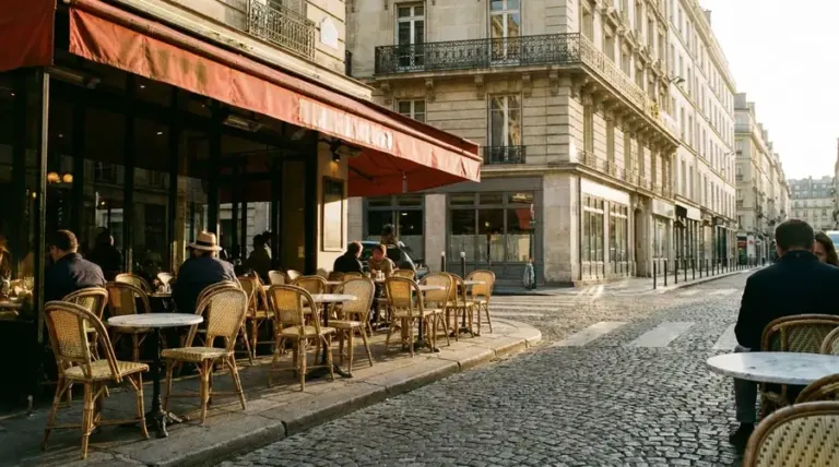 Illustration: bistro terrace