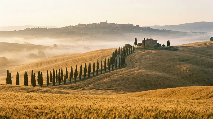 Illustration of Val d'Orcia