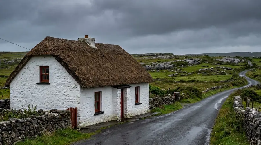 Illustration of a street in Doolin
