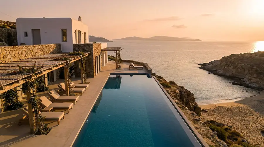 Illustration of a villa in Agios Ioannis & west coast