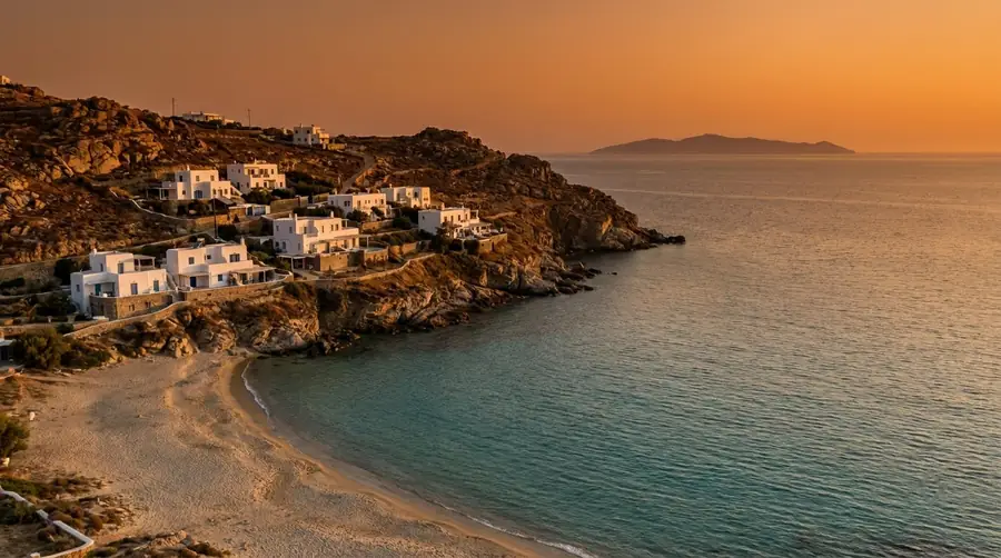 Illustration of Agios Ioannis & west coast