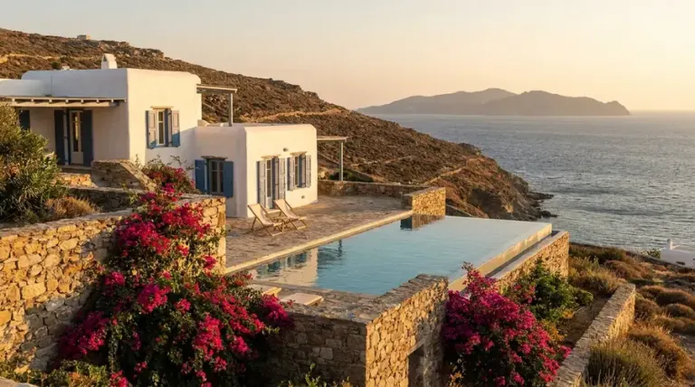 Illustration: mykonos villa bia
