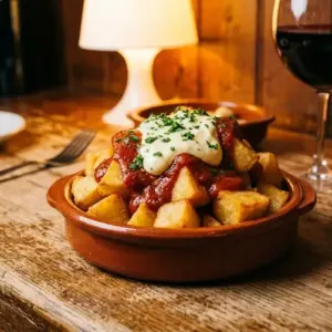 Illustration of Patatas bravas