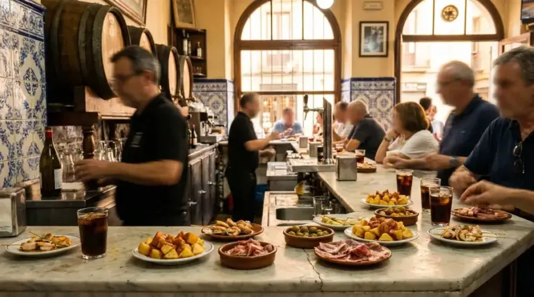 Illustration: tapas counter
