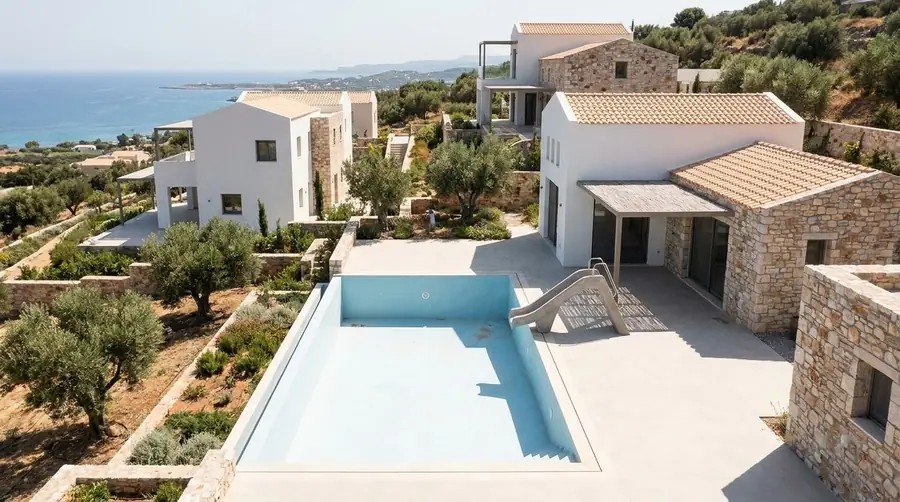 Illustration of a villa in Crete (Chania & Rethymno)