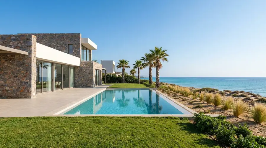 Illustration of a villa in Rhodes