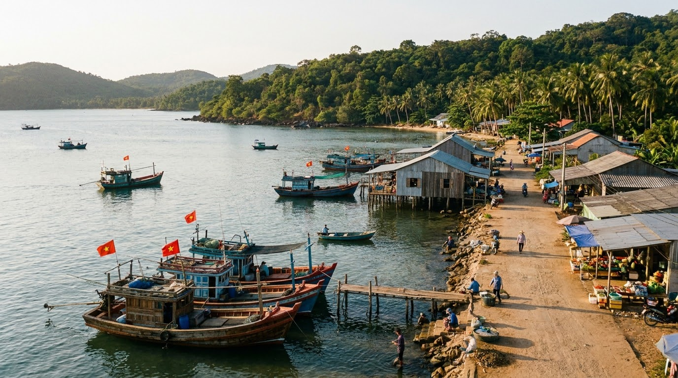 Phu Quoc, Vietnam: AI illustration of the area